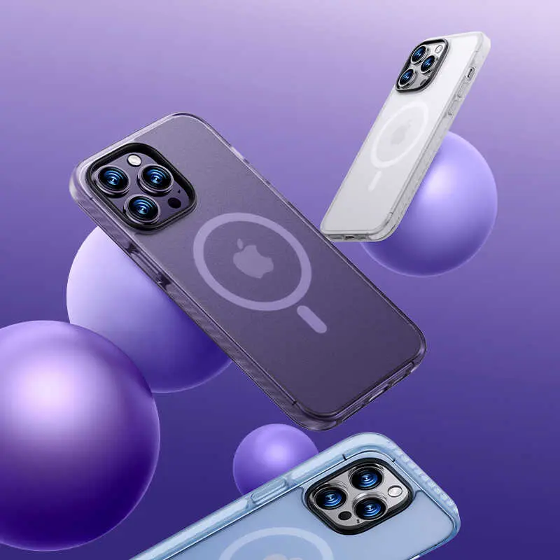 iPhone 14 Pro Mat Arka Yüzeyli Airbag Köşeli Kılıf - Benks Icesand