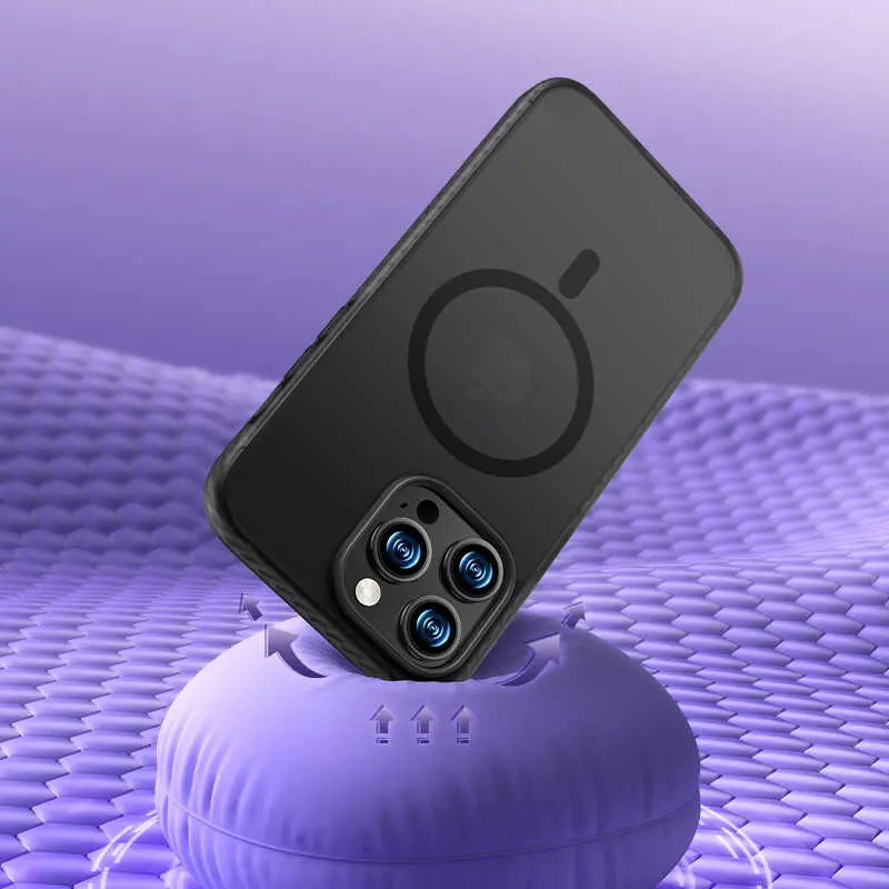 iPhone 14 Pro Mat Arka Yüzeyli Airbag Köşeli Kılıf - Benks Icesand