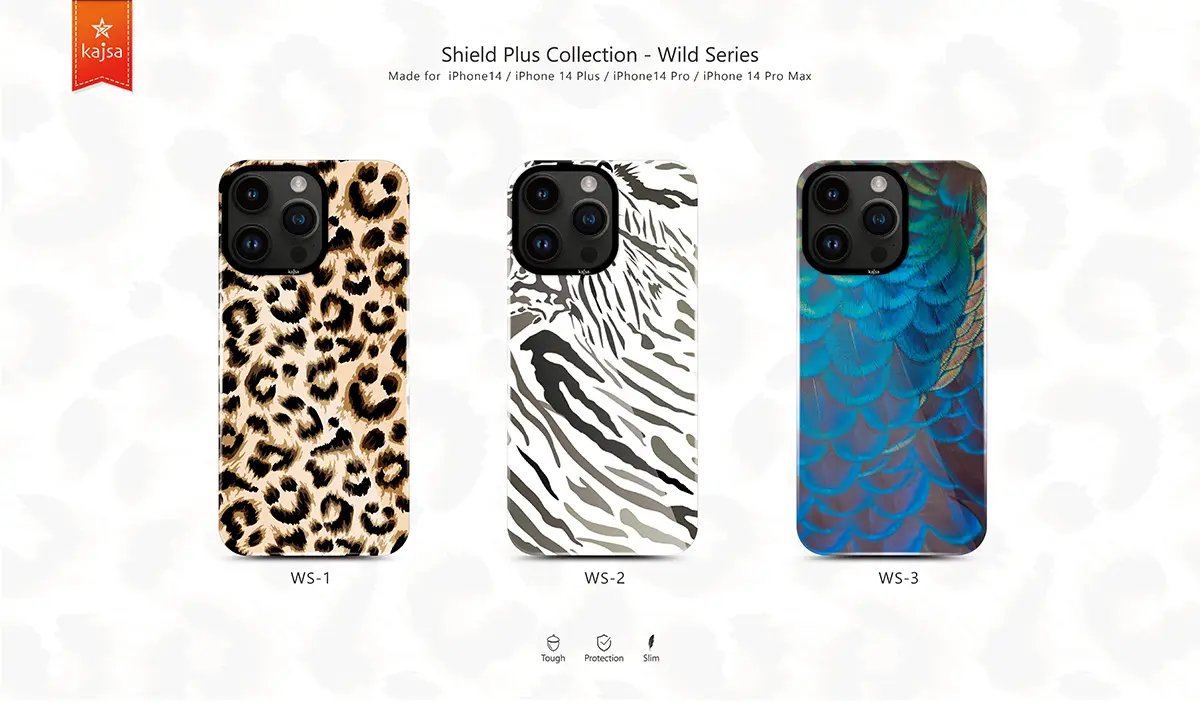iPhone 14 Pro HD Desenli Kılıf - Kajsa Shield Plus Wild Serisi