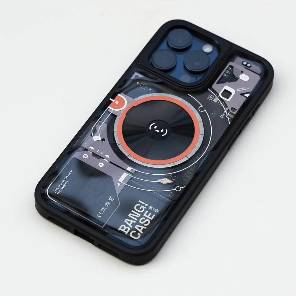 Apple iPhone 14 Pro Kılıf Özelleştirilebilir 3 Fonksiyonlu Bluetooth Bağlantılı Bitmo Lab Bangcase Akıllı M-safe Kapak