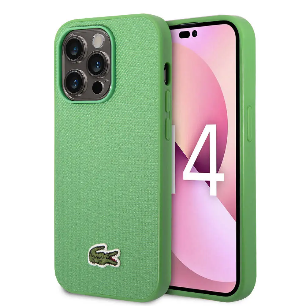 iPhone 14 Pro PU Pike Desenli Lisanslı Kılıf - Lacoste