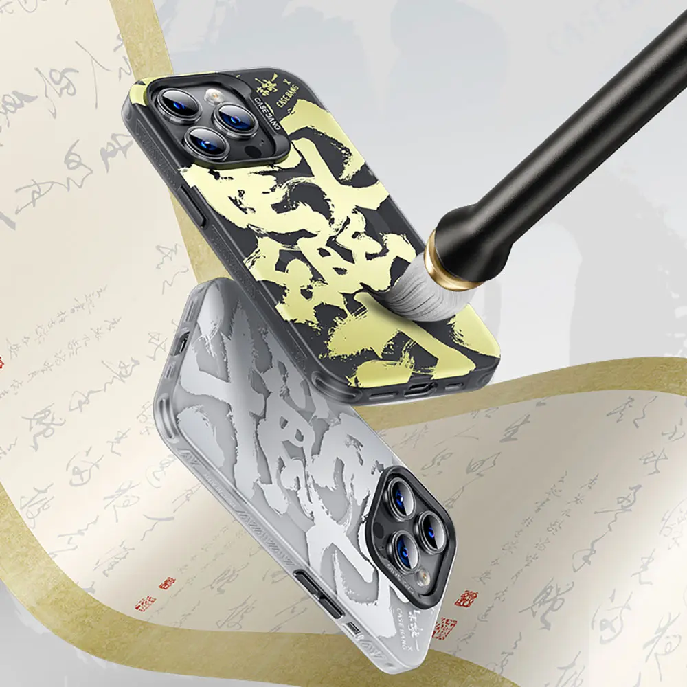 iPhone 14 Pro MagSafe Uyumlu Kılıf - Benks Casebang Calligraphy Joy