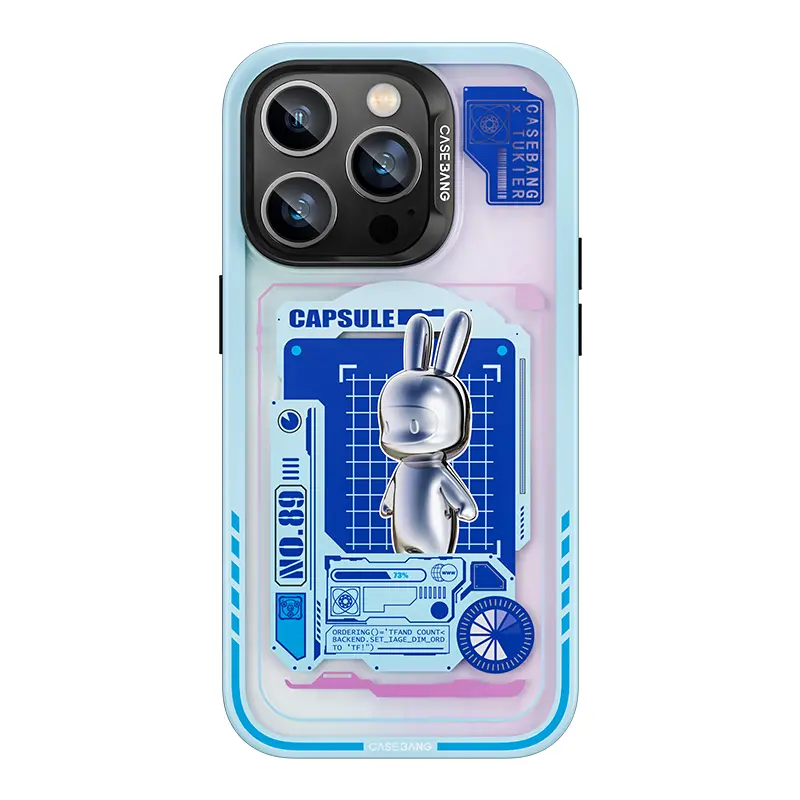 iPhone 14 Pro MagSafe Uyumlu Tavşan Desenli Kılıf - Benks Casebang Rabbit