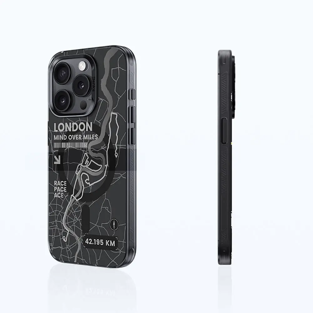 iPhone 14 Pro MagSafe Uyumlu Şehir Tasarımlı Kılıf - Benks City Serisi