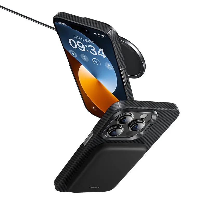 iPhone 14 Pro MagSafe Uyumlu Kevlar Kılıf - Benks 600D Essential