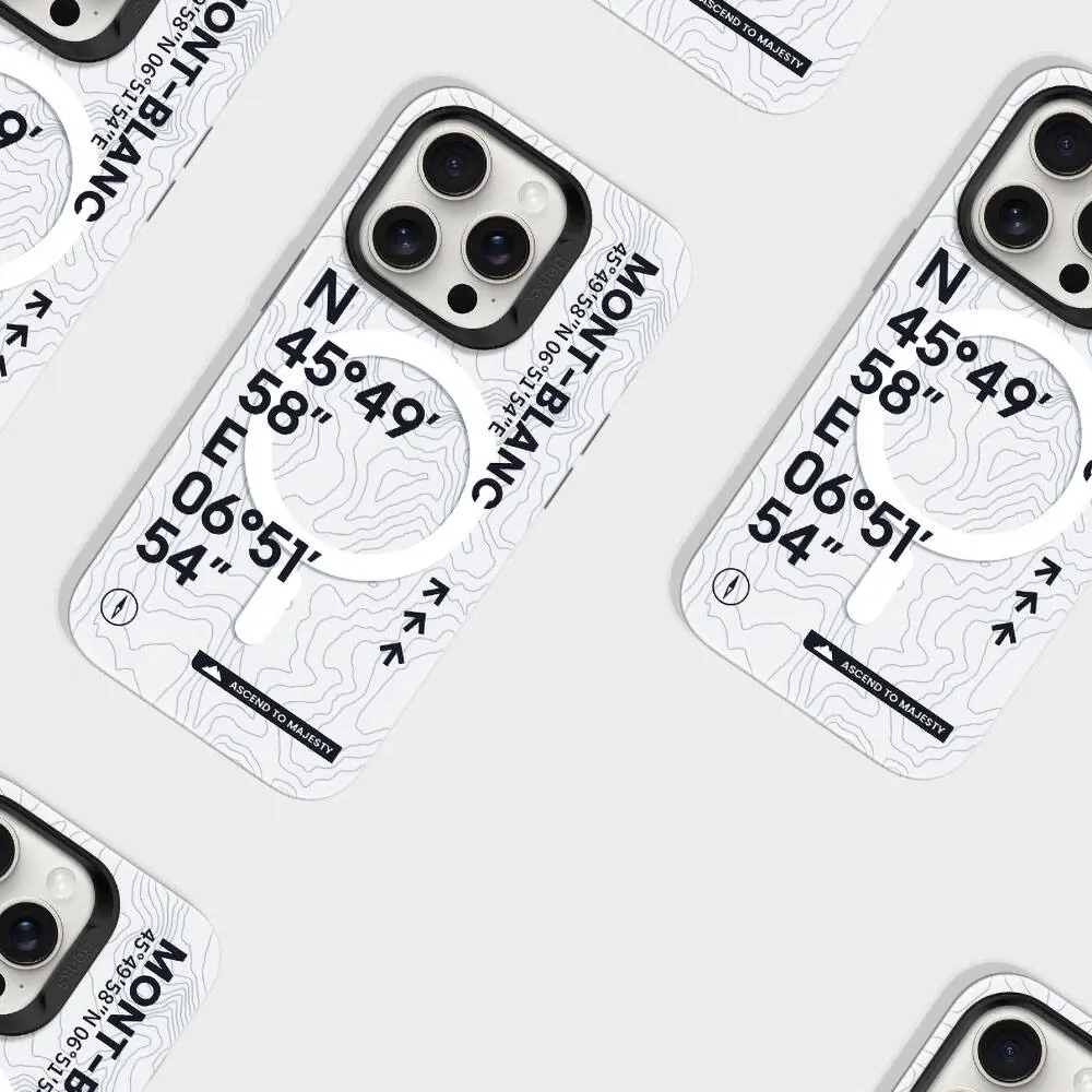 iPhone 14 Pro MagSafe Uyumlu Koordinat Desenli Kılıf - Benks Summit