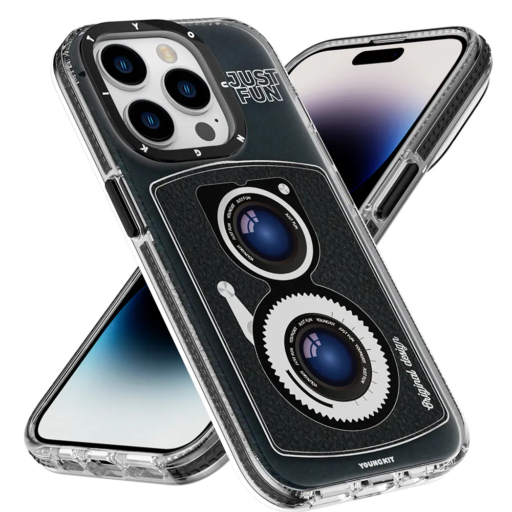 iPhone 14 Pro MagSafe Uyumlu Lens Figürlü Kılıf - YoungKit Art Film Serisi