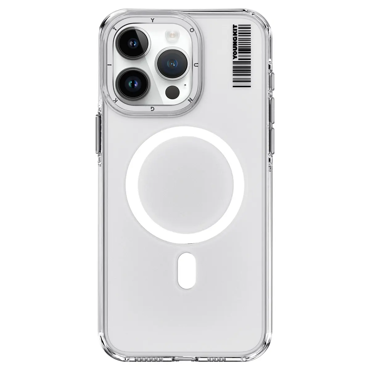 iPhone 14 Pro MagSafe Uyumlu Şeffaf Kılıf - Youngkit Crystal Shield