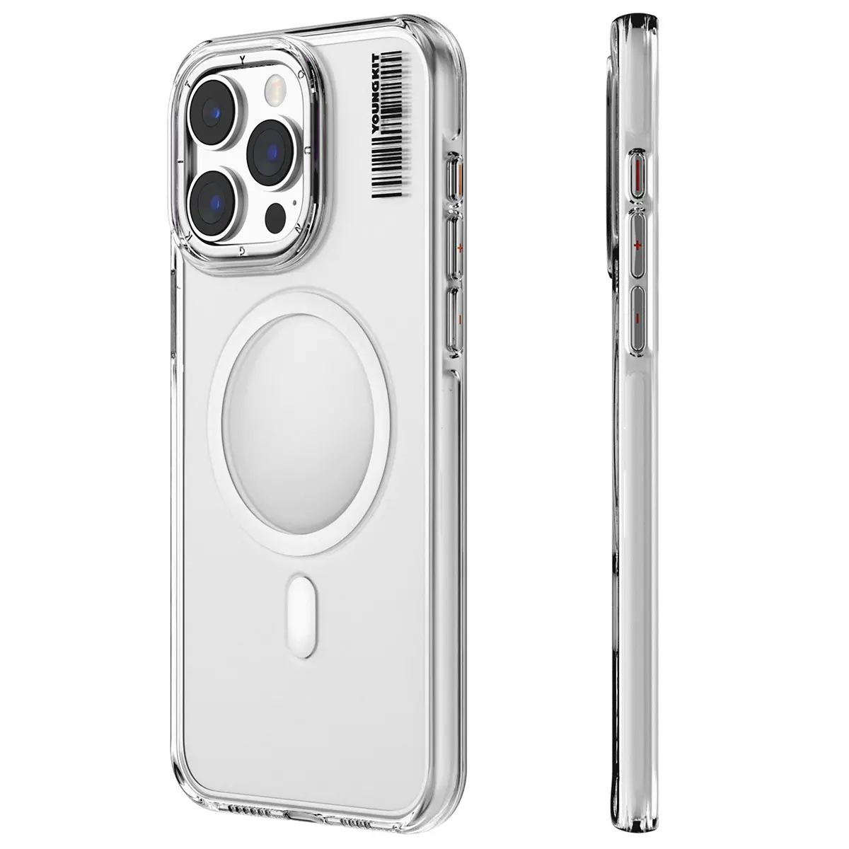 iPhone 14 Pro MagSafe Uyumlu Şeffaf Kılıf - Youngkit Crystal Shield
