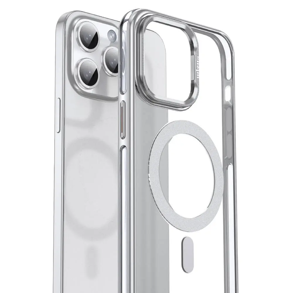 Apple iPhone 14 Pro Kılıf M-safe Şarj Özellikli Wlons Standlı Efsane Kapak