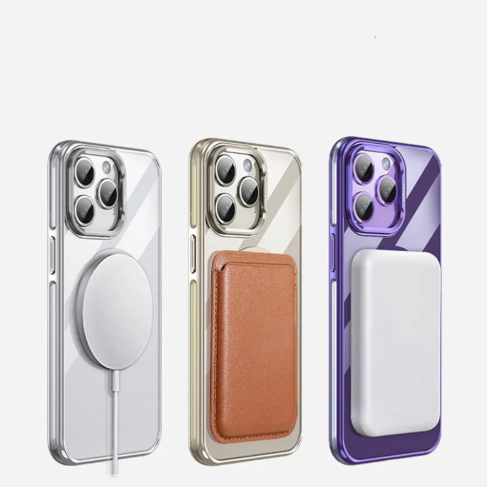iPhone 14 Pro MagSafe Uyumlu Standlı Şeffaf Kılıf - Wlons Efsane