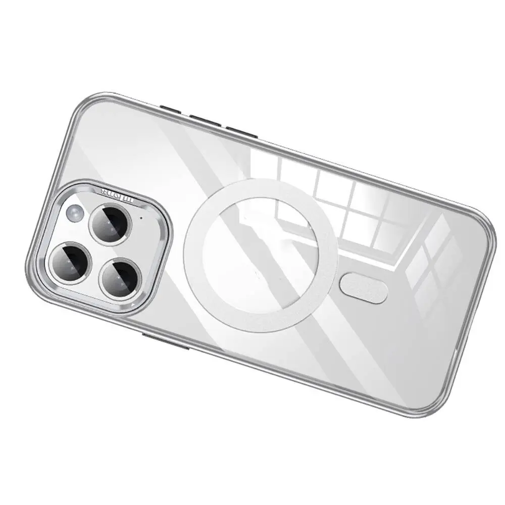 iPhone 14 Pro MagSafe Uyumlu Standlı Şeffaf Kılıf - Wlons Efsane