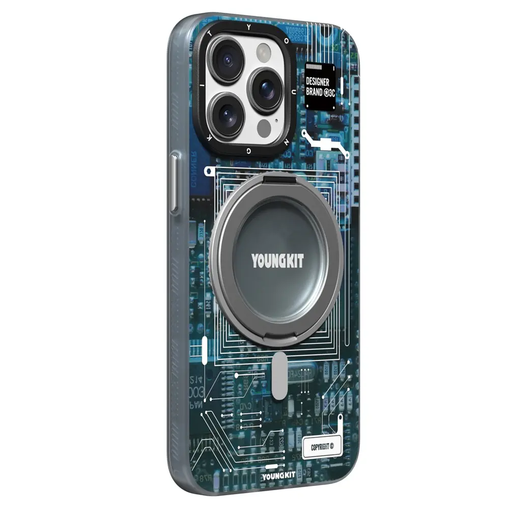 iPhone 14 Pro MagSafe Uyumlu 360° Standlı Kılıf - Youngkit Technology
