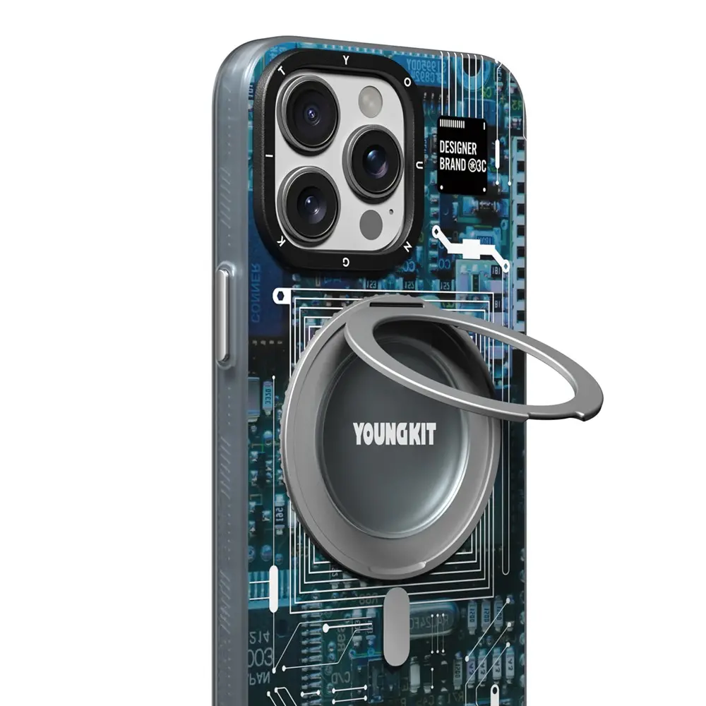 iPhone 14 Pro MagSafe Uyumlu 360° Standlı Kılıf - Youngkit Technology