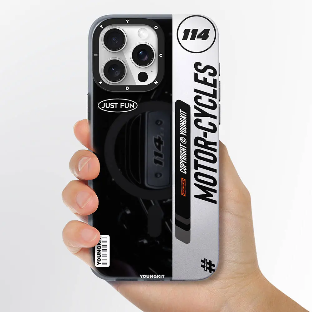 iPhone 14 Pro MagSafe Uyumlu Kılıf - Youngkit Motorcycle Legend