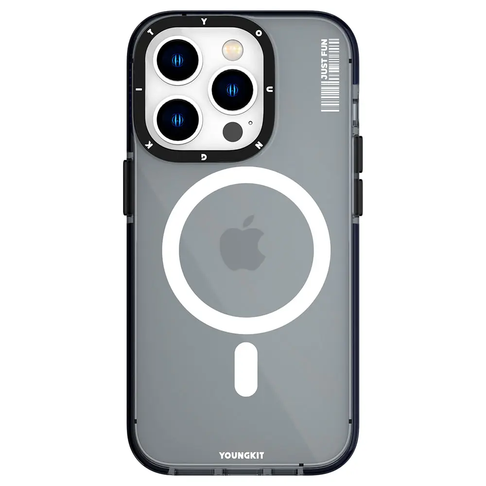 iPhone 14 Pro MagSafe Uyumlu Şeffaf Kılıf - Youngkit Crystal Color