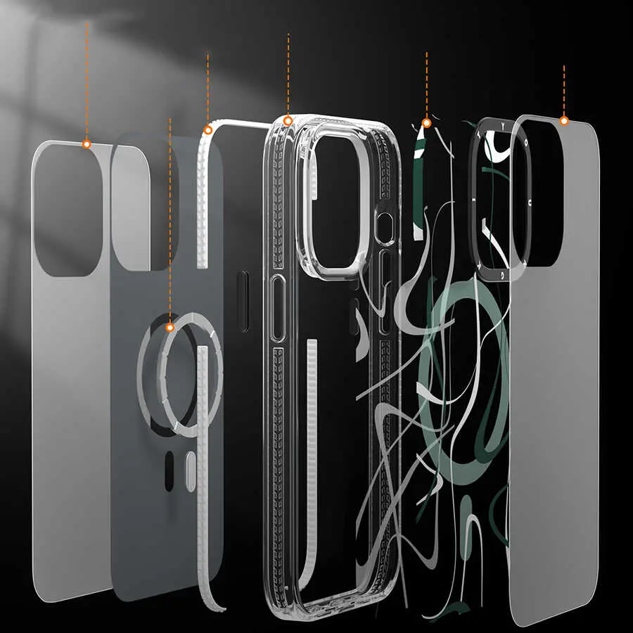 iPhone 14 Pro MagSafe Uyumlu Kılıf - Youngkit Water-Ink Serisi