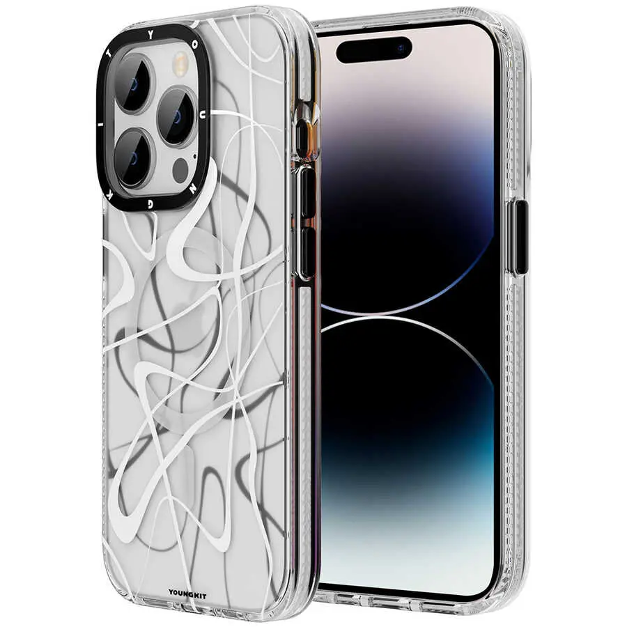 iPhone 14 Pro MagSafe Uyumlu Kılıf - Youngkit Water-Ink Serisi