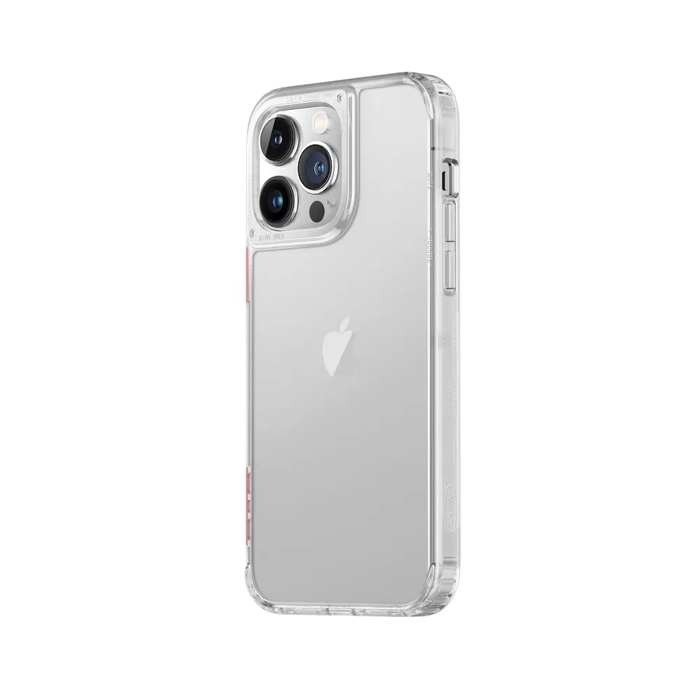 iPhone 14 Pro Şeffaf Airbag Tasarımlı Kılıf - Skinarma Saido