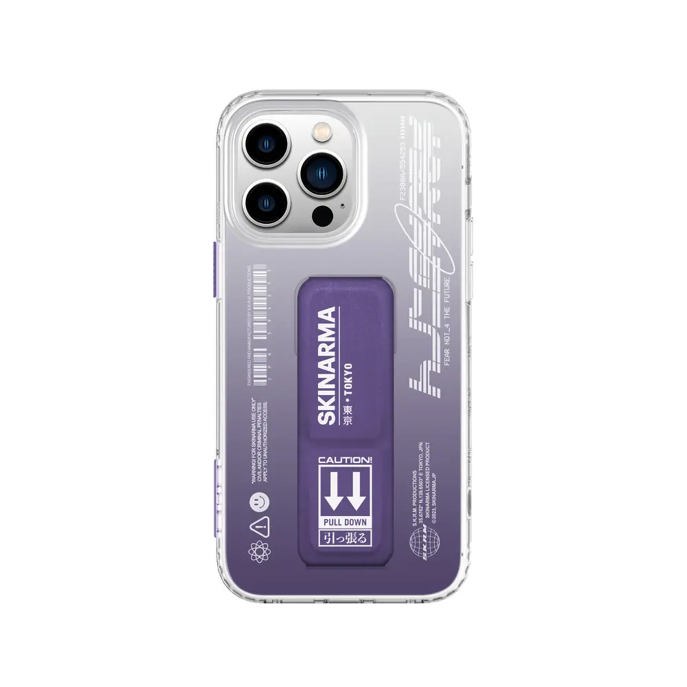 iPhone 14 Pro Standlı Şeffaf Kılıf - Skinarma Taihi Kobai