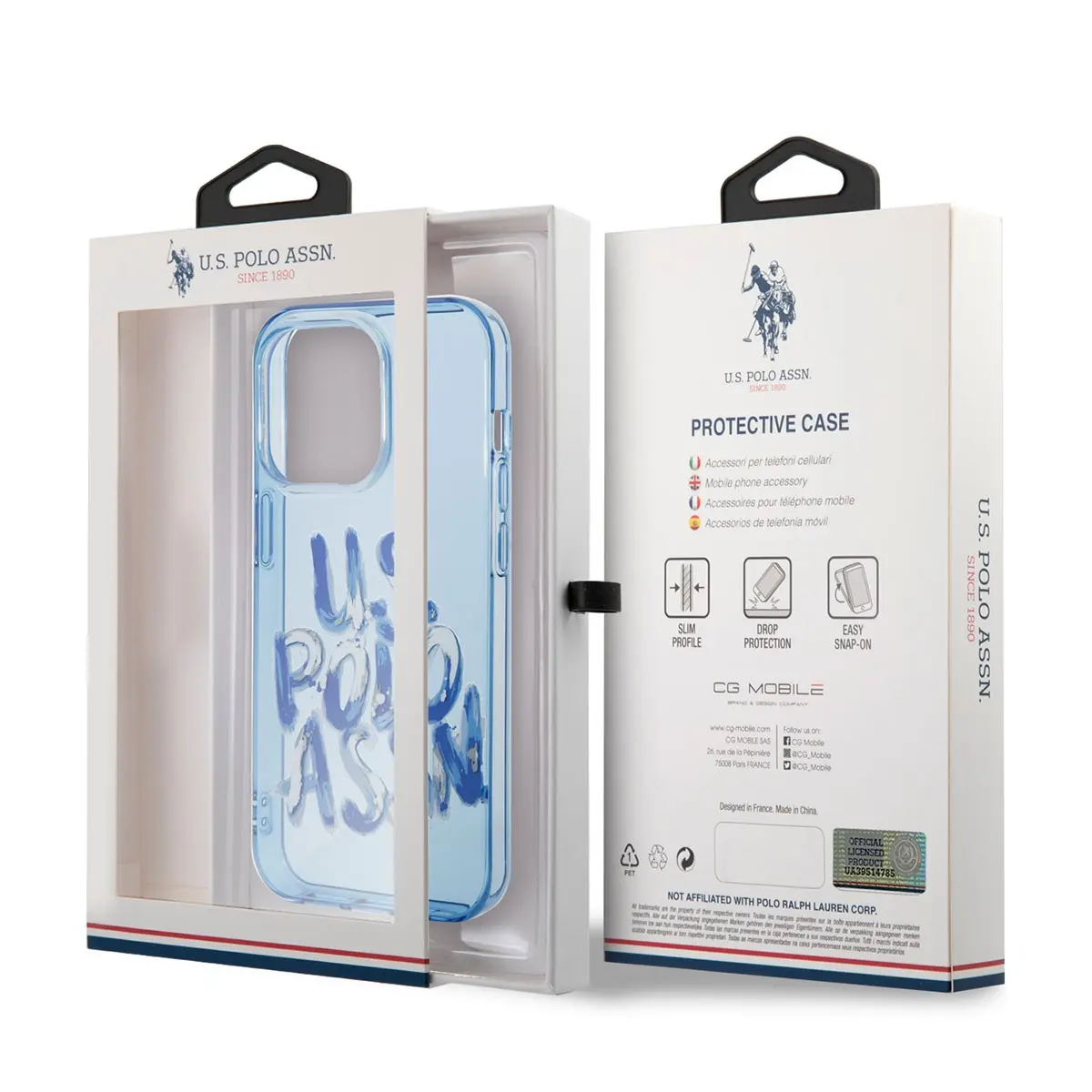 iPhone 14 Pro Renkli Grafiti Baskılı Kılıf - U.S. Polo Assn.
