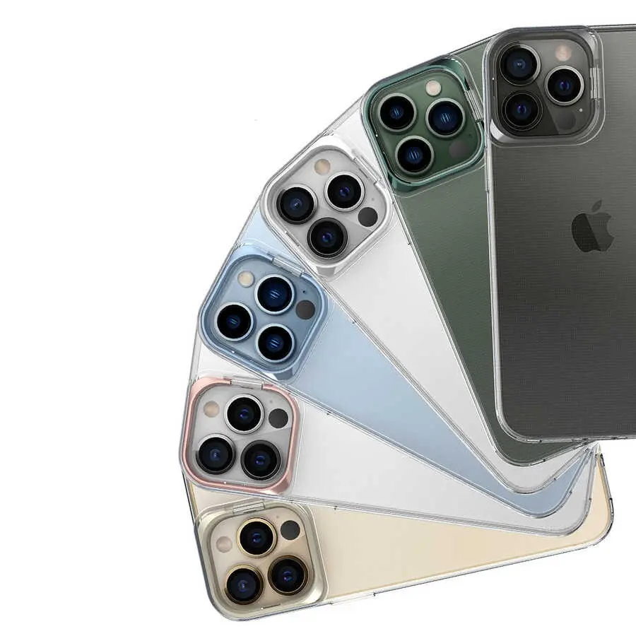 iPhone 14 Pro Şeffaf MagSafe Uyumlu Standlı Kılıf - Zore Skuba