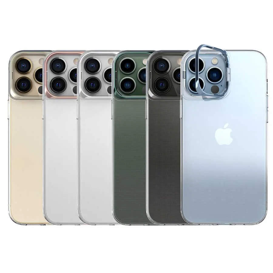 iPhone 14 Pro Şeffaf MagSafe Uyumlu Standlı Kılıf - Zore Skuba