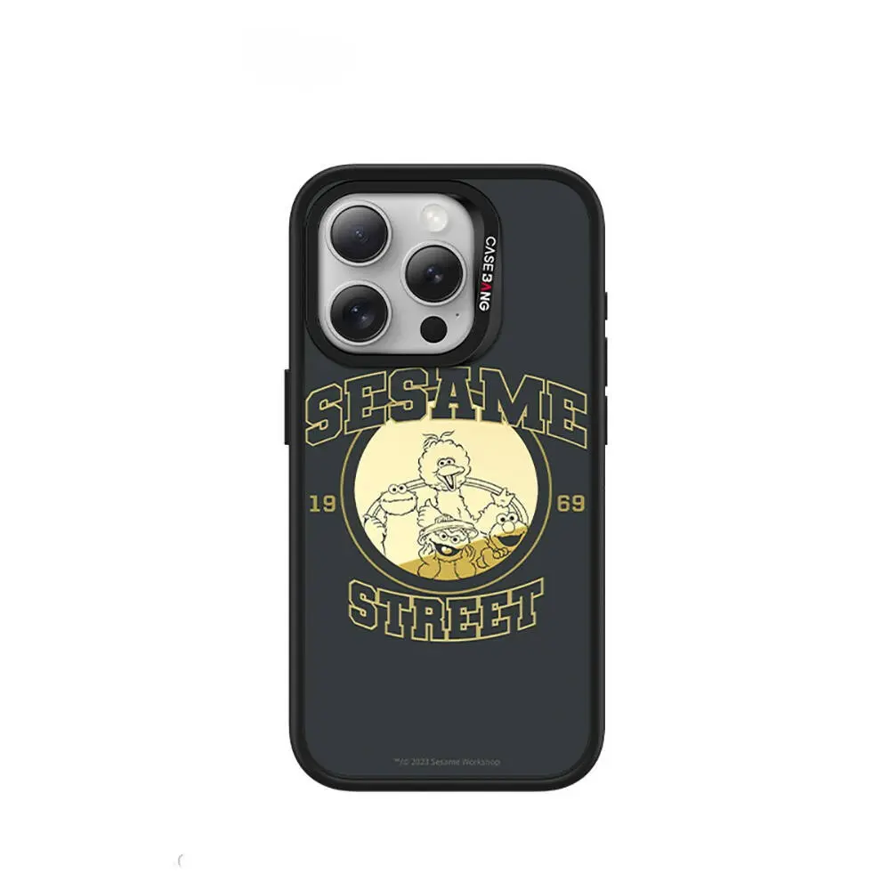 iPhone 14 Pro Max MagSafe Uyumlu Mıknatıslı Arka Panel - Casebang Sesame Street