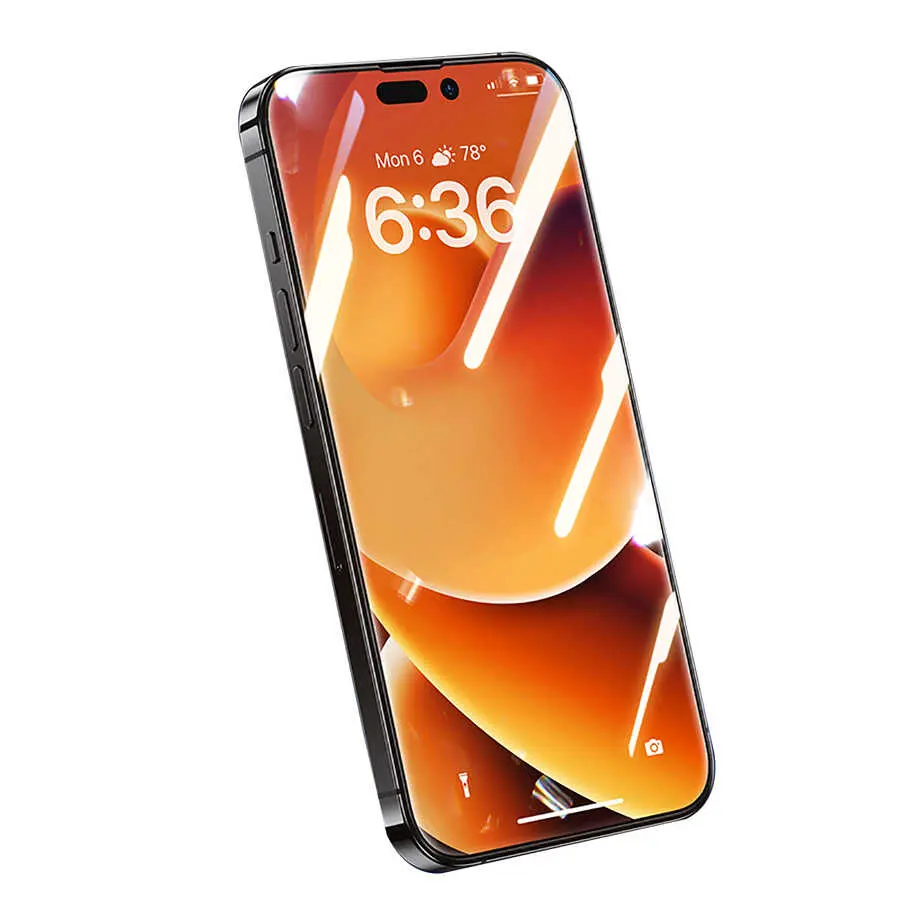 iPhone 14 Pro Max Ekran Koruyucu, 0.3 mm Tam Kaplamalı - Benks V Pro