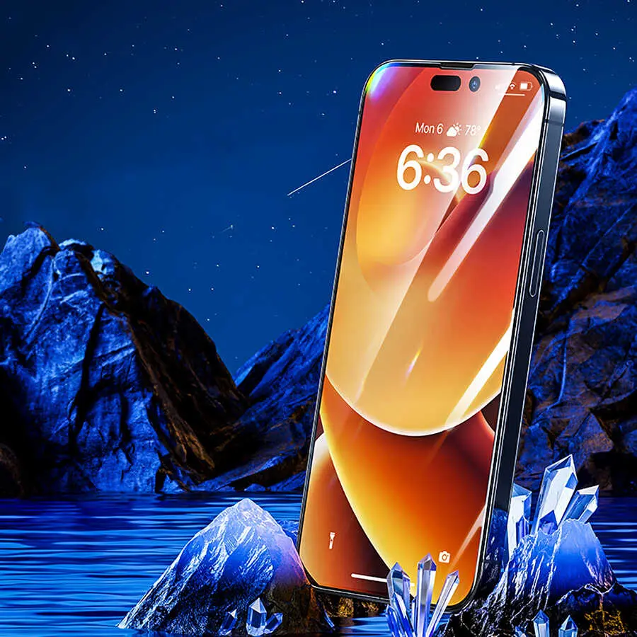 iPhone 14 Pro Max Ekran Koruyucu, 0.3 mm Tam Kaplamalı - Benks V Pro