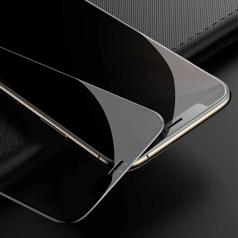 iPhone 14 Pro Max Gizlilik Camlı Ekran Koruyucu - Davin 5D Privacy