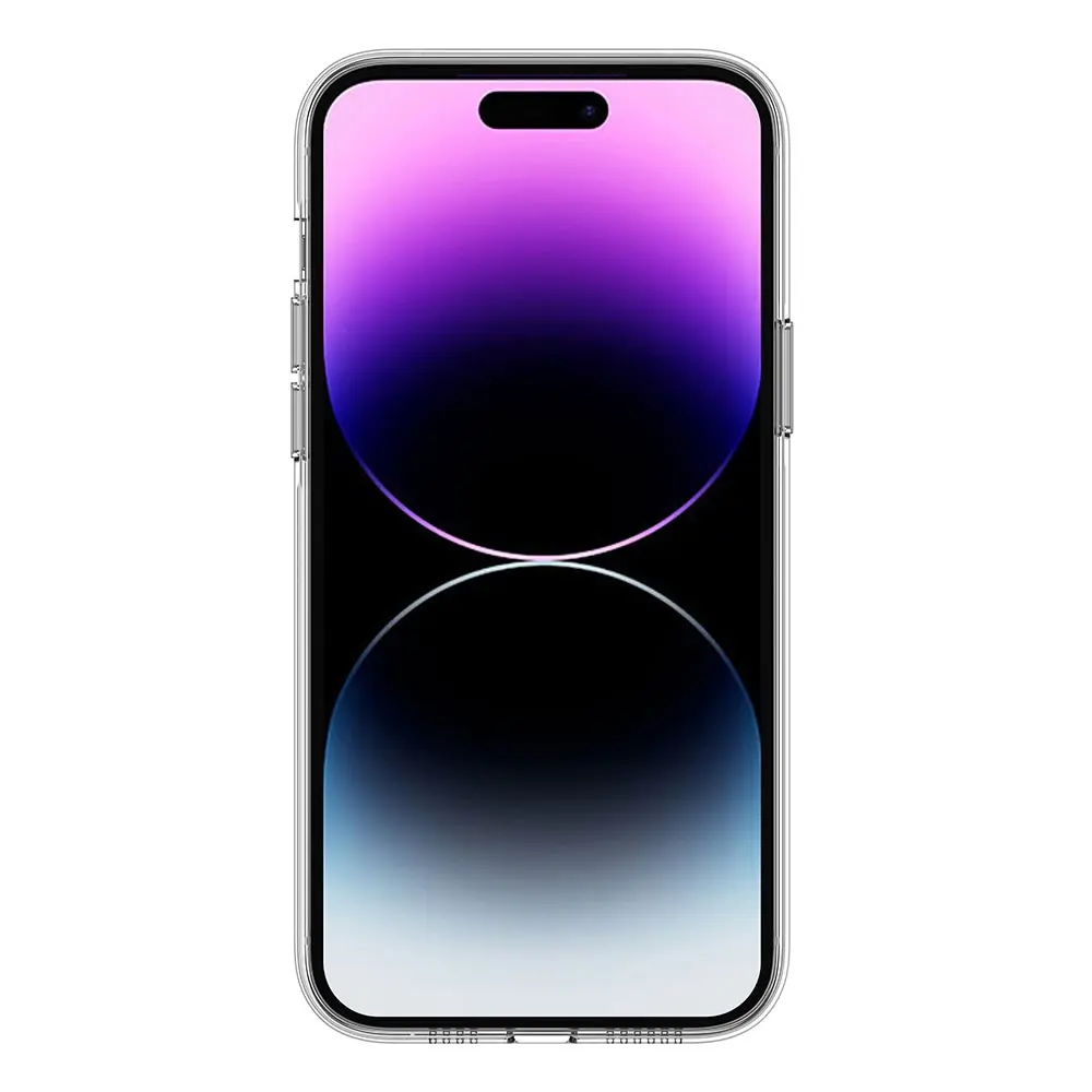 Apple iPhone 14 Pro Max Kılıf M-safe Şarj Özellikli Transparan Sert PC Wlons Pita Kapak
