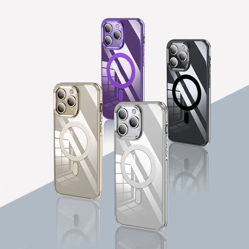 iPhone 14 Pro Max MagSafe Uyumlu Standlı Şeffaf Kılıf - Wlons Efsane
