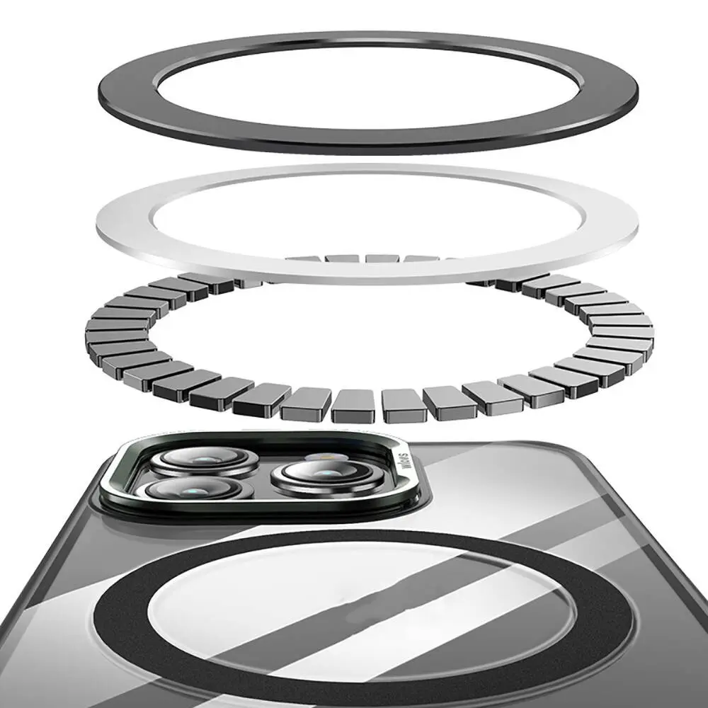 iPhone 14 Pro Max MagSafe Uyumlu Standlı Şeffaf Kılıf - Wlons Efsane