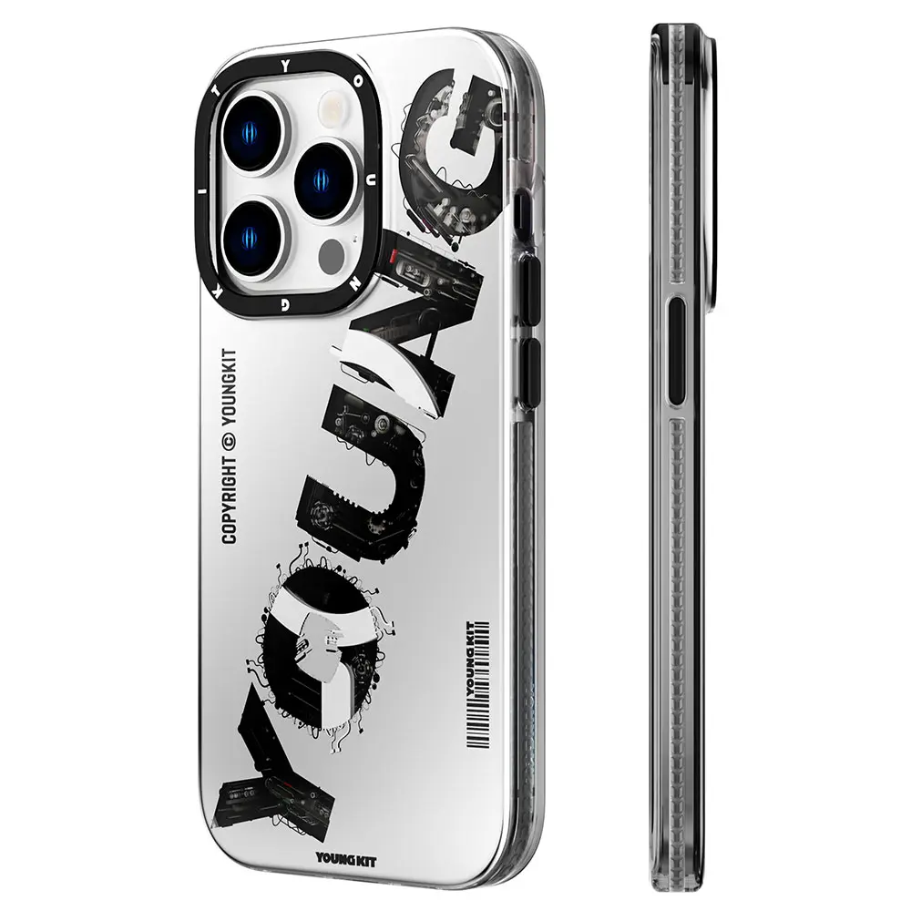 iPhone 14 Pro Max MagSafe Uyumlu Yazı Temalı Kılıf - YoungKit Mechanic