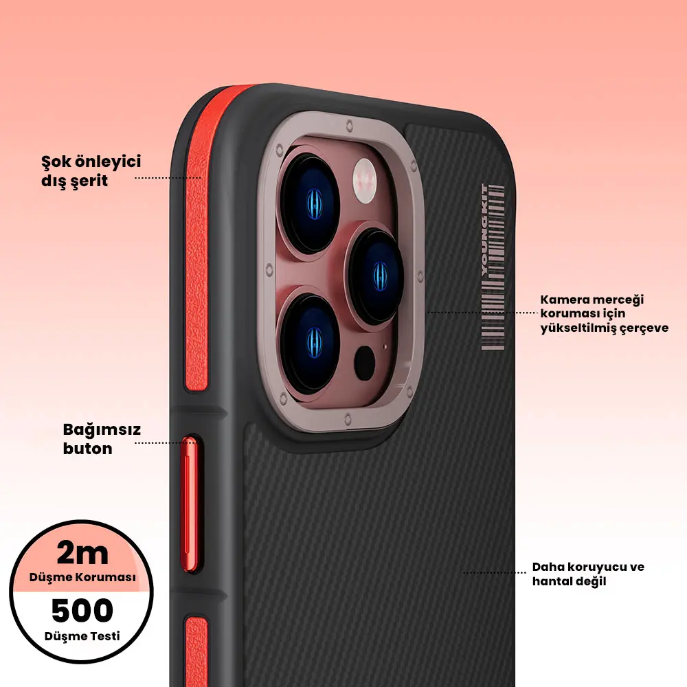 iPhone 14 Pro Max MagSafe Uyumlu Kılıf - YoungKit 600D Kapak