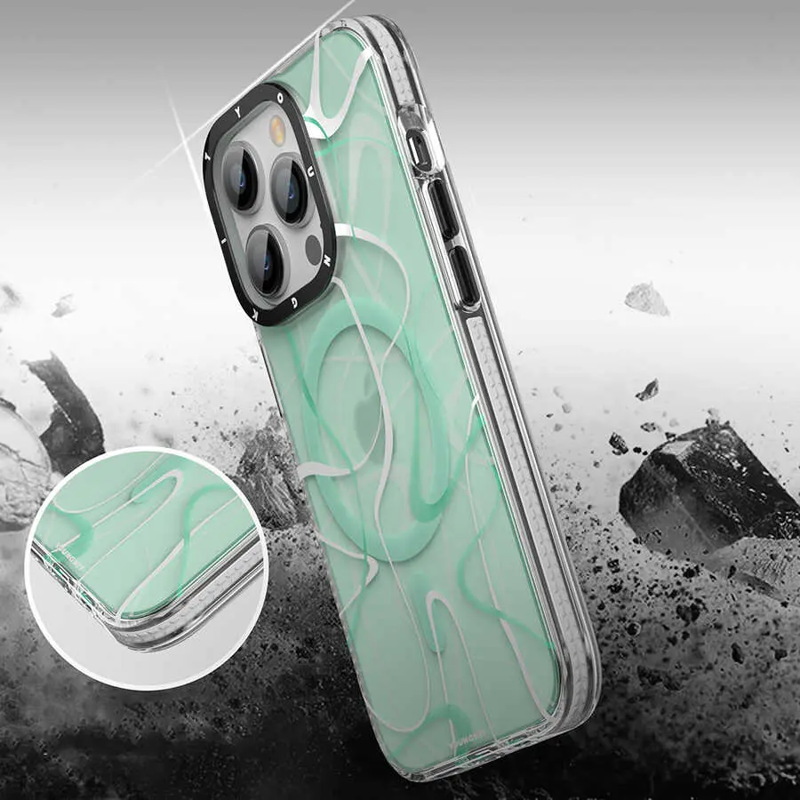 iPhone 14 Pro Max MagSafe Uyumlu Kılıf - Youngkit Water-Ink Serisi