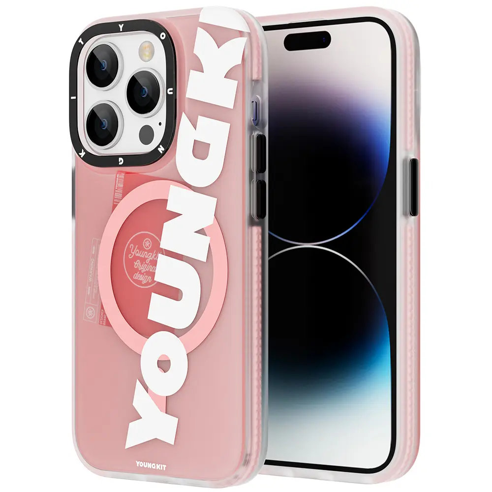 iPhone 14 Pro Max MagSafe Uyumlu Yazı Temalı Kılıf - Youngkit Binfen
