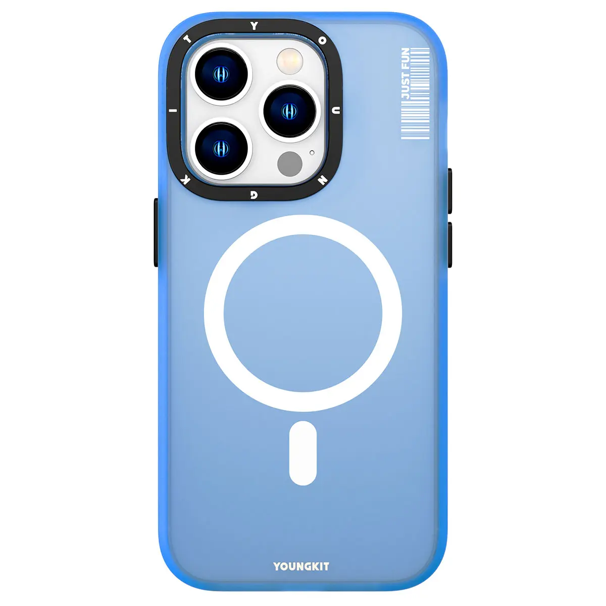 iPhone 14 Pro Max MagSafe Uyumlu Şeffaf Kılıf - Youngkit Colored Sand
