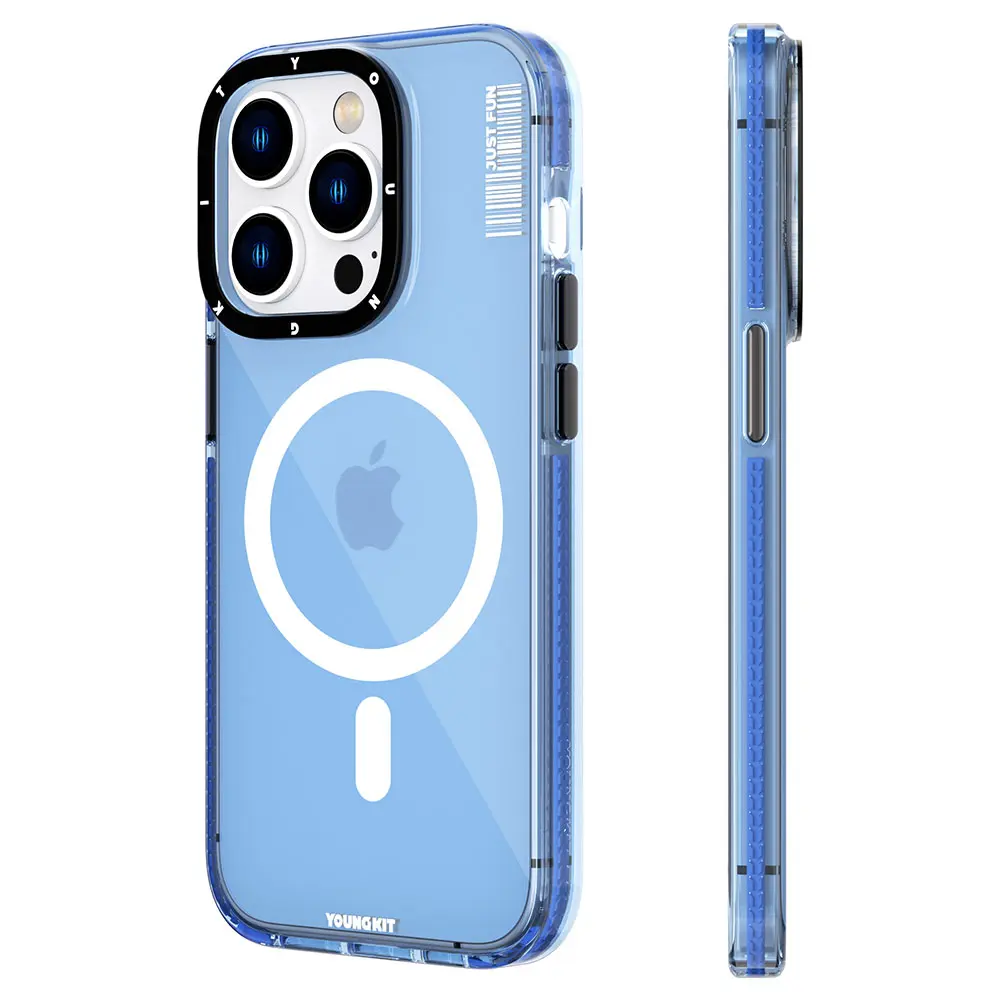 iPhone 14 Pro Max MagSafe Uyumlu Şeffaf Kılıf - Youngkit Crystal Color