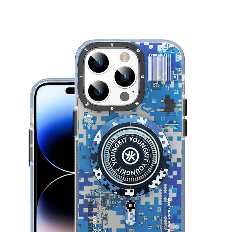 iPhone 14 Pro Max MagSafe Uyumlu Kamuflaj Kılıf - YoungKit