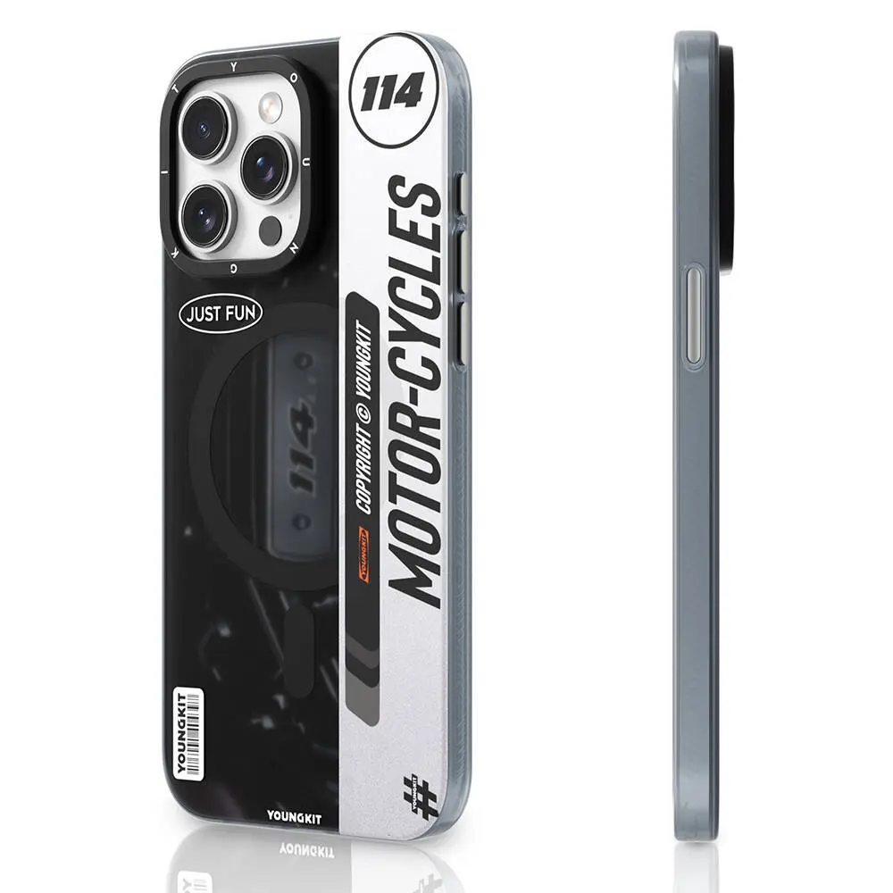 iPhone 14 Pro Max MagSafe Uyumlu Kılıf - Youngkit Motorcycle Legend