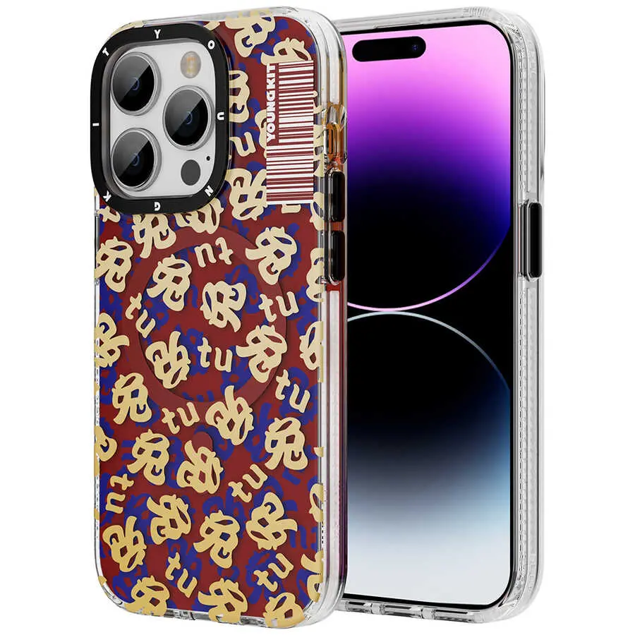 iPhone 14 Pro Max MagSafe Uyumlu Desenli Kılıf - Youngkit Rabbit Serisi