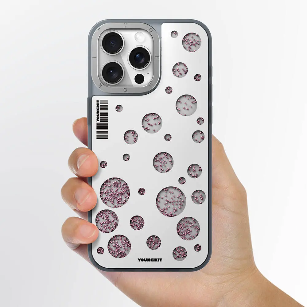 iPhone 14 Pro Max MagSafe Uyumlu Kılıf - Youngkit Quicksand Beads
