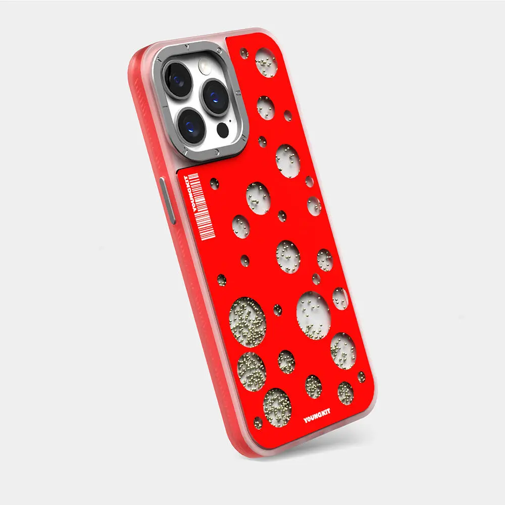 iPhone 14 Pro Max MagSafe Uyumlu Kılıf - Youngkit Quicksand Beads