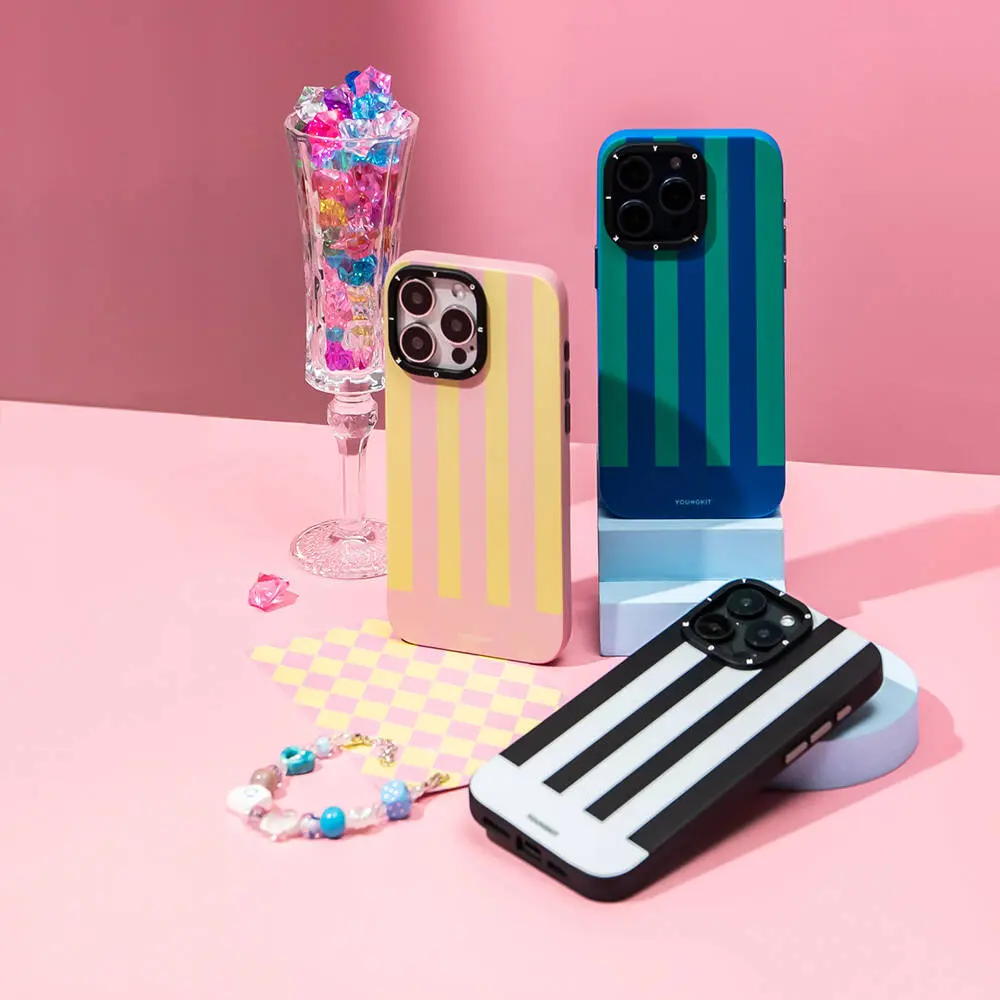 iPhone 14 Pro Max MagSafe Uyumlu Kılıf - Youngkit Striped Piano Keys