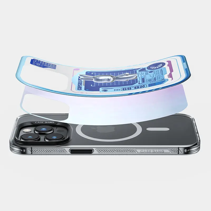 iPhone 14 Pro Max MagSafe Uyumlu Tavşan Desenli Kılıf - Benks Casebang Rabbit