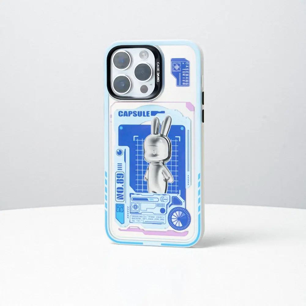 iPhone 14 Pro Max MagSafe Uyumlu Tavşan Desenli Kılıf - Benks Casebang Rabbit