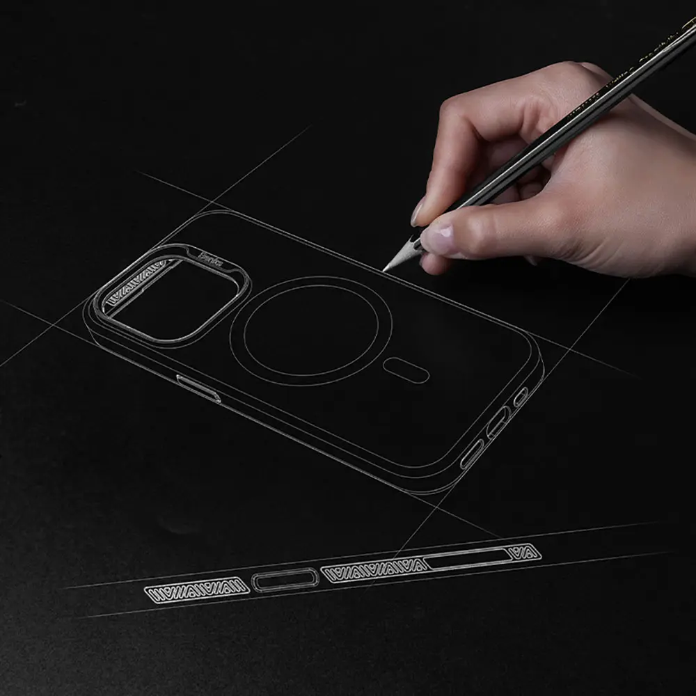 iPhone 14 Pro Max MagSafe Uyumlu Şeffaf Kılıf - Benks Lucid Armor
