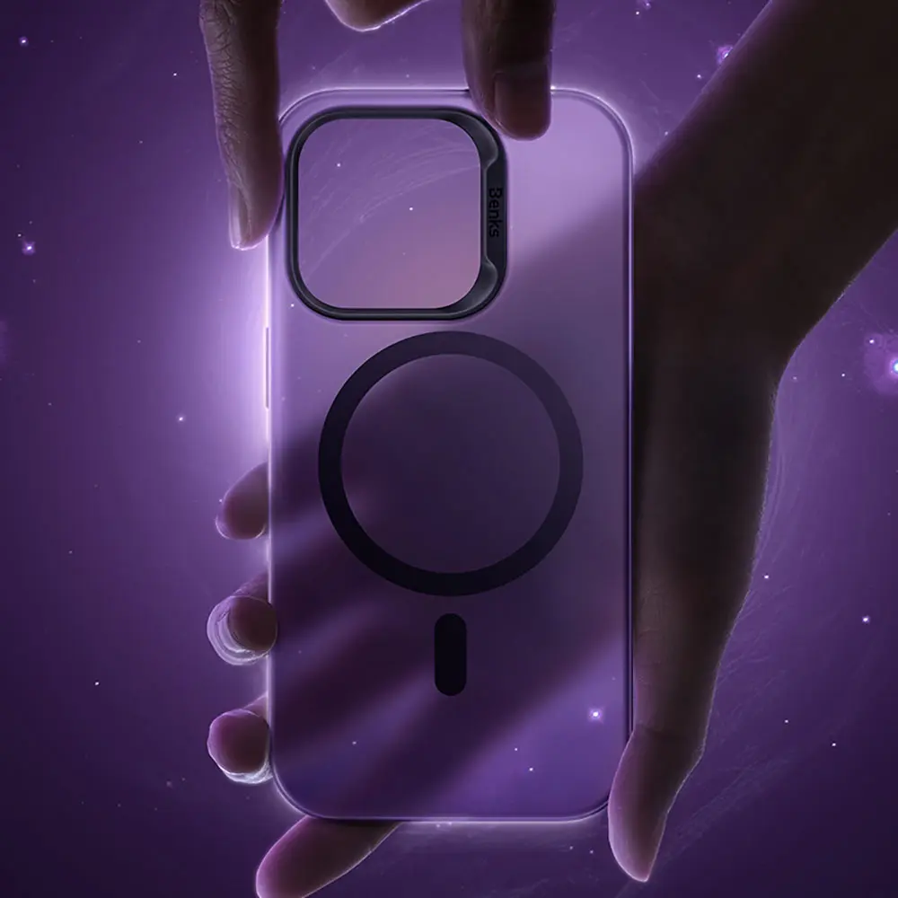 iPhone 14 Pro Max MagSafe Uyumlu Şeffaf Kılıf - Benks Lucid Armor